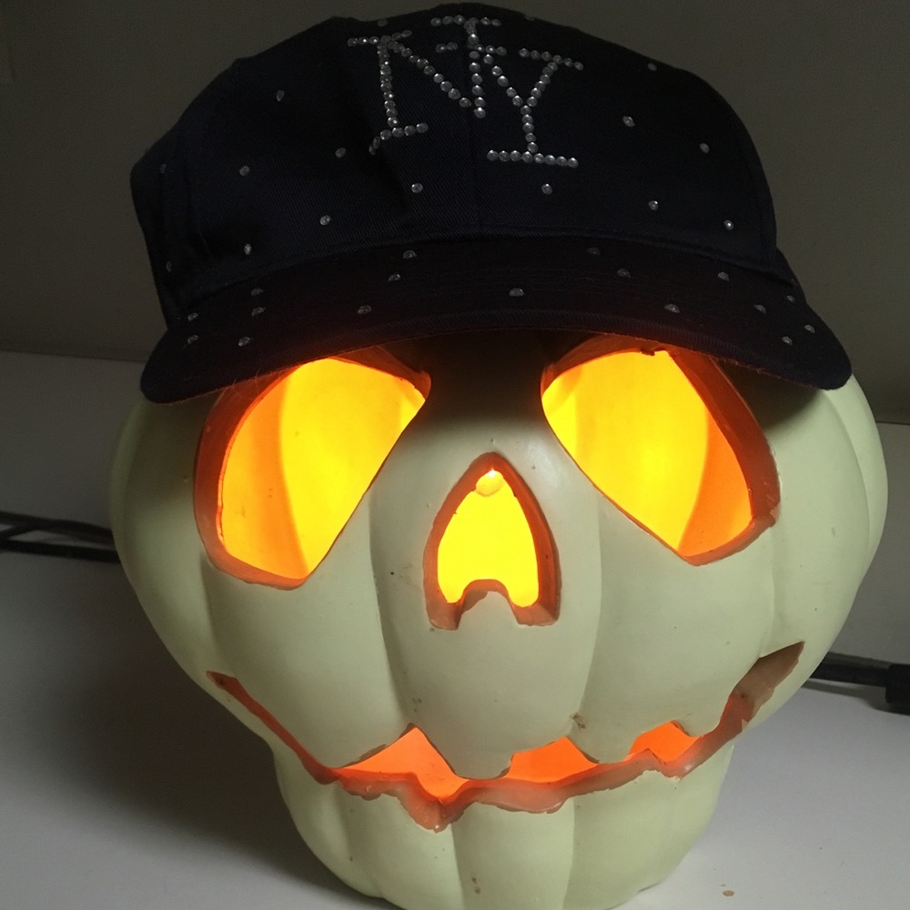 NY Rhinestones Design Ladies Hat One Size